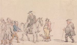 Præsten i Wakefield- Præsten sælger sin hest af Thomas Rowlandson